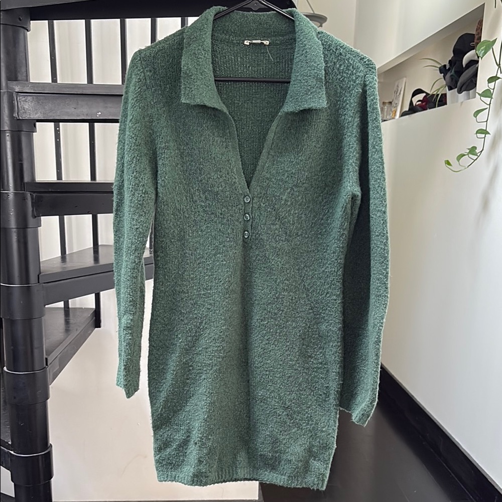 Guess Green Sweater Dress